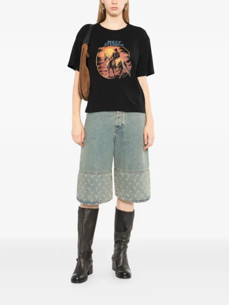 Tricou Melt cu imagine negru