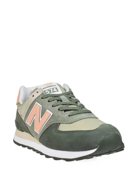 Sneakerși New Balance 574 din dantelă negru