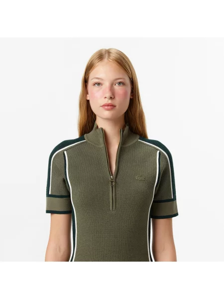 Lacoste сукня Classic Fit зелена