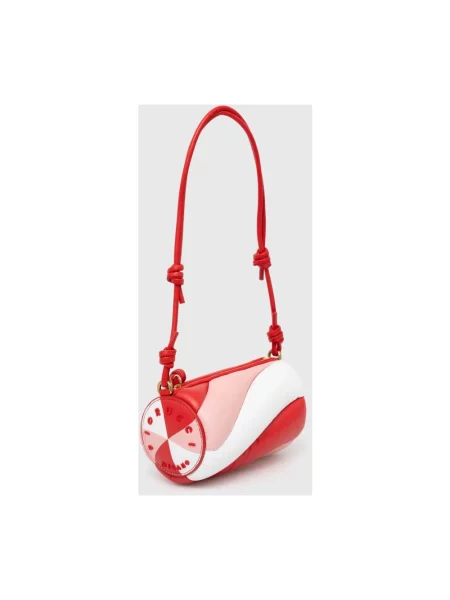 Fiorucci torebka skórzana Tricolor Leather Mini Mella Bag czerwony