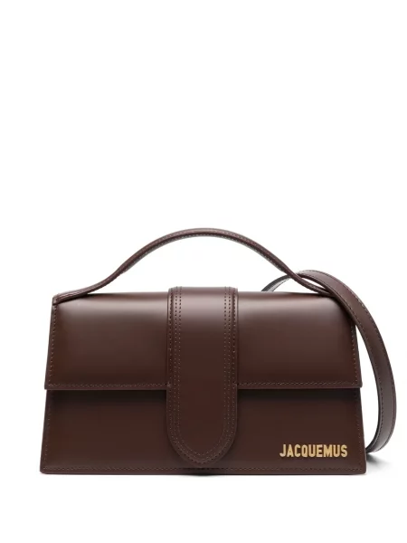 Geantă shopper Jacquemus maro
