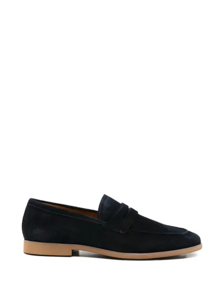 Pantofi loafer Sergio Moretti Firenze din piele de căprioară albastru