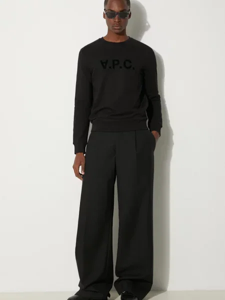 A.P.C. Bluza Sweat Vpc BLACK μπλούζα ανδρική μαύρο