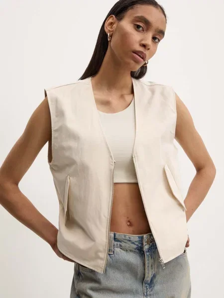 Елек Answear Lab преходен модел бежово