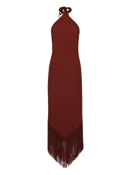 Rochie Taller Marmo cu franjuri de costum roșu