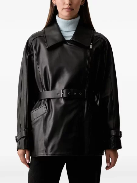 Geanta de piele Trussardi negru