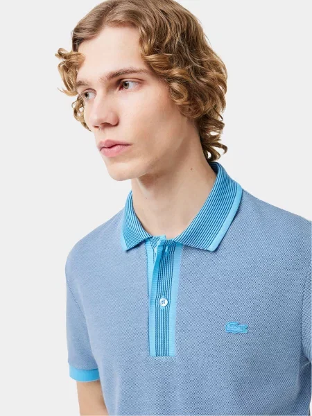 Поло Lacoste синій