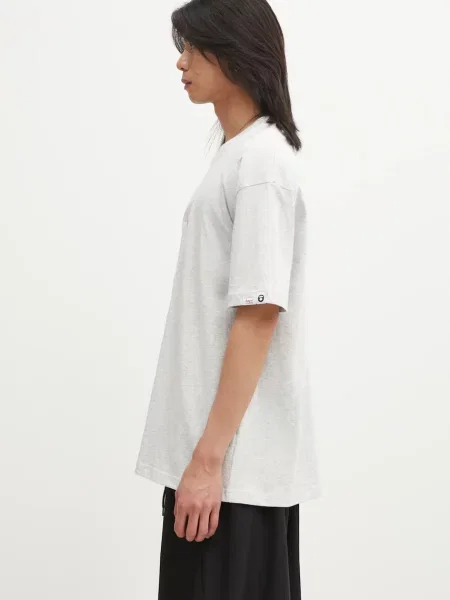 AAPE tricou din Basic cu imprimeu gri