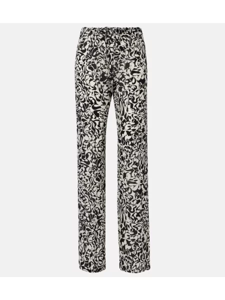 Pantaloni Dries Van Noten cu imagine negru