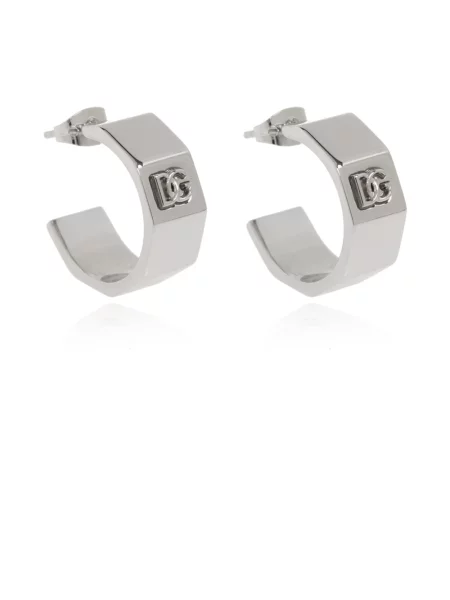 Kolczyki Dolce And Gabbana z logo szare