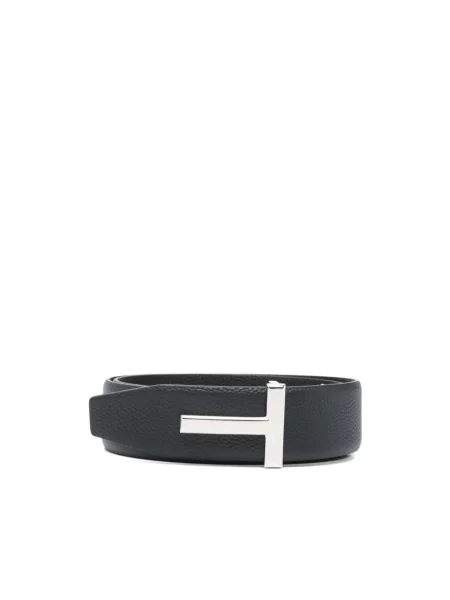 Pasek Tom Ford skórzany czarny
