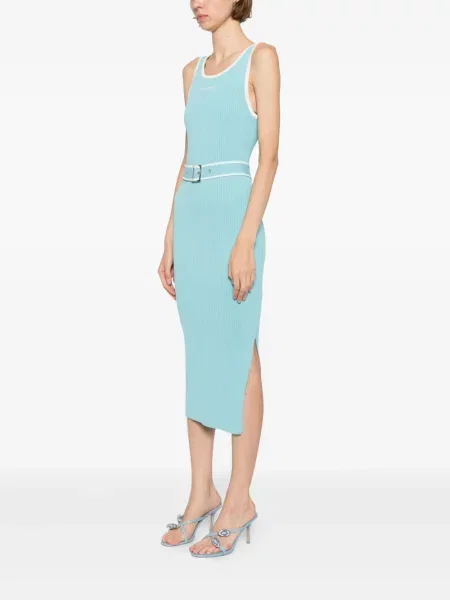 Rochie Karl Lagerfeld cu broderie albastru