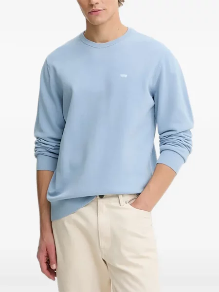 Košile Levi's s kulatým výstřihem modrá