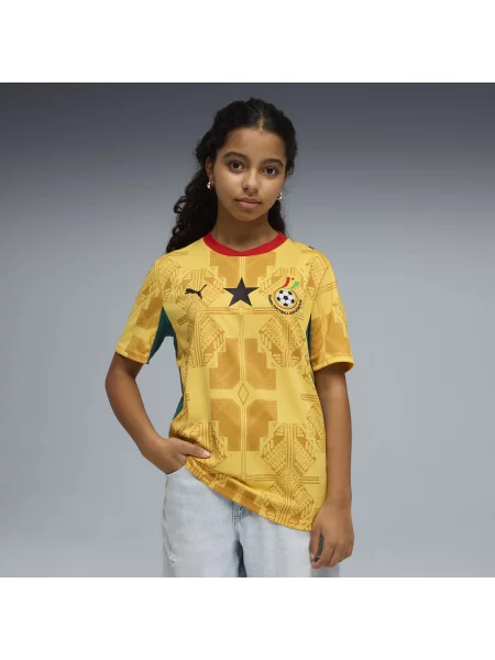 PUMA Młodzieżowa koszulka wyjazdowa Ghana Akcesoria żółty