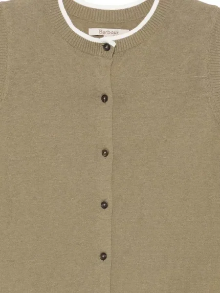 Vestă Barbour tricotate verde