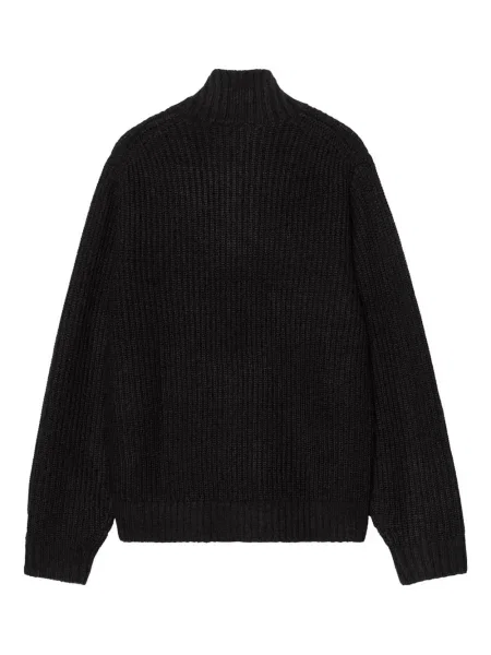 Pulover Carhartt Wip de jumătate de fermoar negru