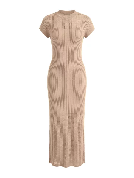 Imily Bela Rochie tricotat mokka maro