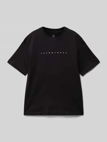 T-shirt z nadrukiem z logo Model ESTAR' Jack & Jones czarna