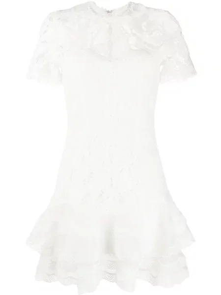 Rochie Jonathan Simkhai din dantelă de costum alb
