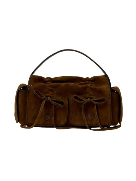 Torebka Acne Studios zamszowa brązowa