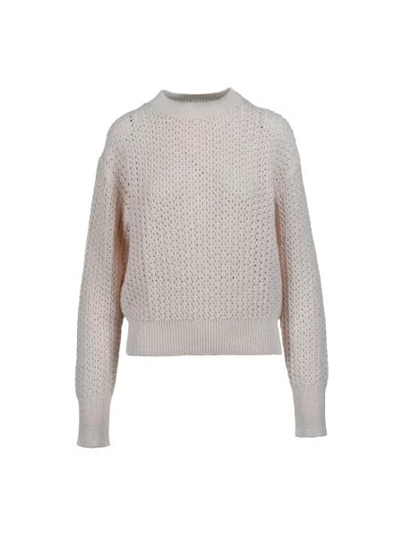 Dzianinowy sweter Fabiana Filippi różowy