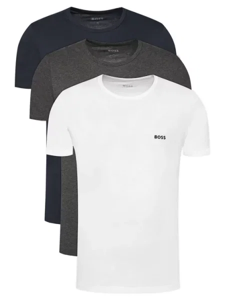 BOSS t-shirt gładki czarna