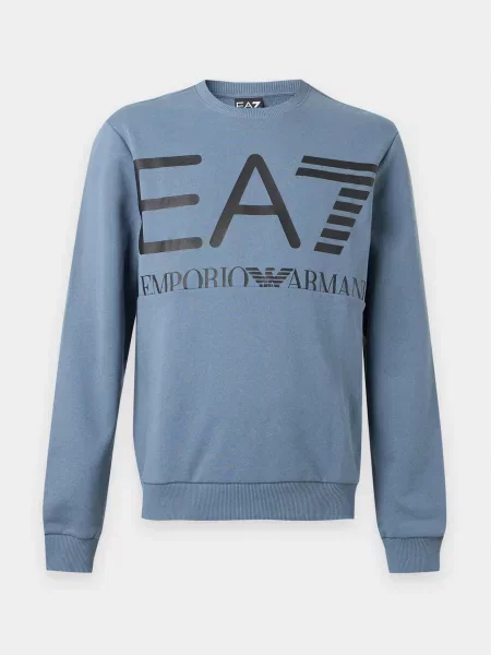 Emporio Armani Mikina TRAIN LOGO SERIES opálová čierna