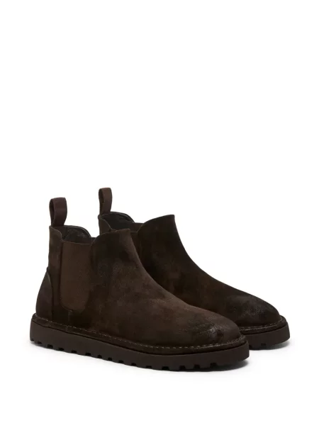 Botine Marsell din piele de căprioară maro