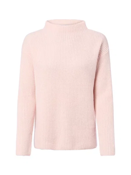 Marie Lund Sweter z dzianiny merino Kobiety Wełna merino S różowy