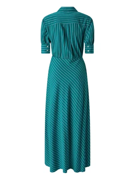 Rochie Pinko cu dungi de costum verde