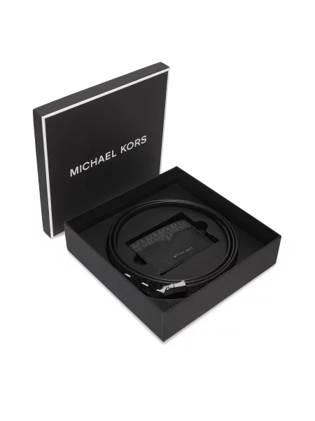 Set futrola za kartice i remen MICHAEL Michael Kors crna