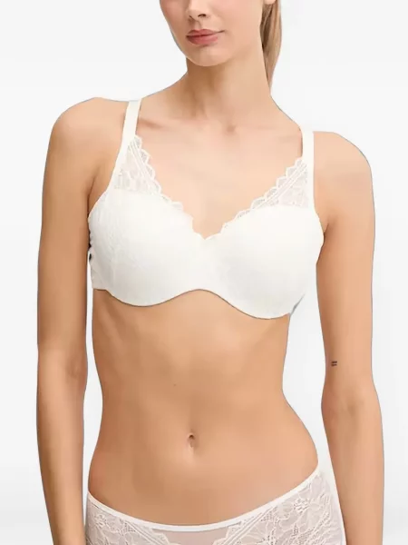 Sutien Chantelle cu model floral din dantelă alb