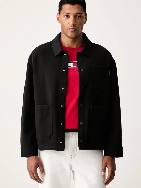 Tommy Hilfiger късо мъжко яке с черно