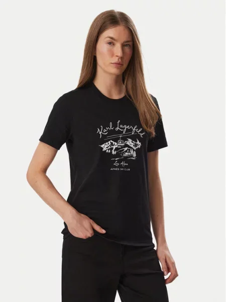 KARL LAGERFELD T-Shirt Apres czarny