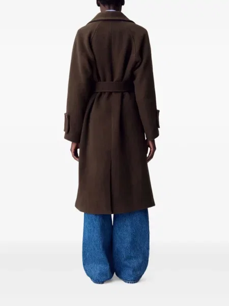 Palton Claudie Pierlot maro