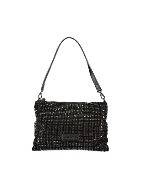 Torebka Valentino By Mario Valentino z kamieniami czarna