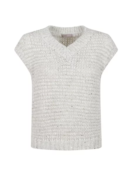 Dzianinowy sweter Herno biały