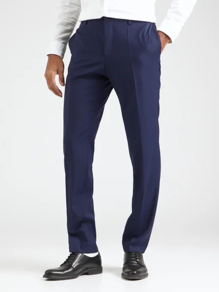 BOSS Pantaloni cu dungÄ� albastru