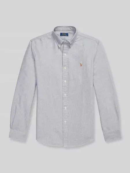 Koszula casual o kroju relaxed fit z czystej bawełny Polo Ralph Lauren granatowa