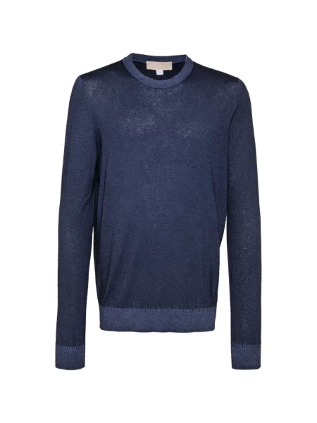 Lung pulover 120% Lino albastru