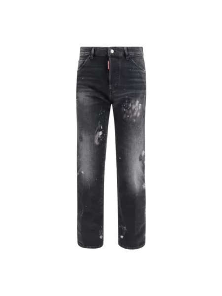 Jeansy Dsquared2 typu teddy czarne