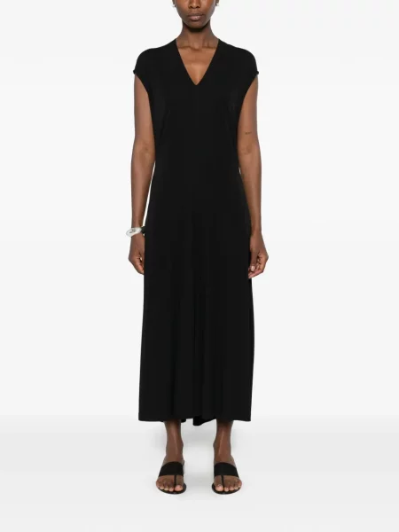 Rochie midi Toteme cu decolteu în V negru