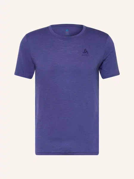 Odlo Koszulka Funkcyjna Natural Merino Z Wełny Merino blau fioletowa