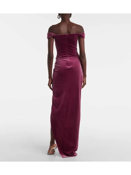 Rochie Alex Perry de catifea violet