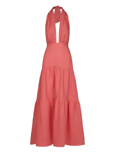 Rochie maxi Johanna Ortiz de costum roz