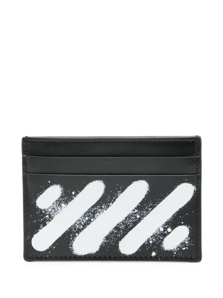 Csíkos pénztárca Off-white fehér
