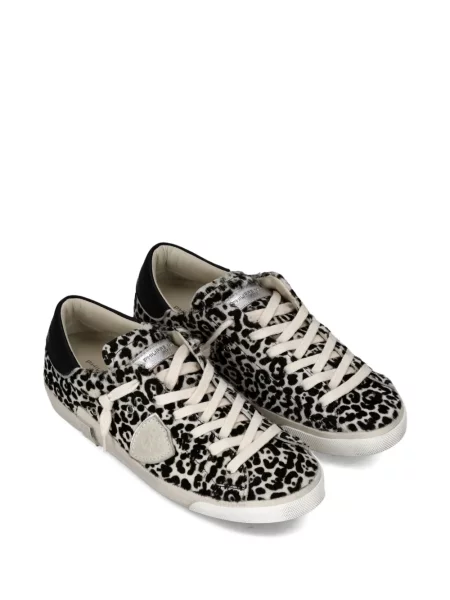 Sneakerși Philippe Model Paris cu imagine cu model leopard negru