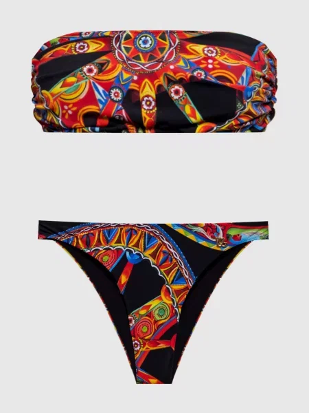 Купальник в принт Dolce&gabbana чорний