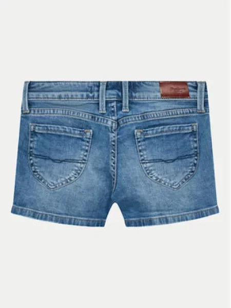 Pepe Jeans Džinsiniai šortai Slim Short Jr mėlyna