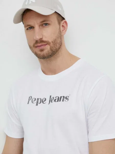 Pepe Jeans majica CLIFTON bijela